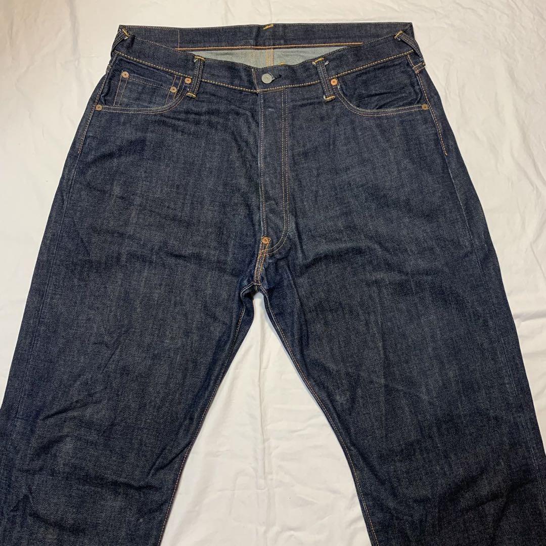 EVISU Denim Jeans Pants Cotton Indigo Blue Lot.2001 No.2 Size