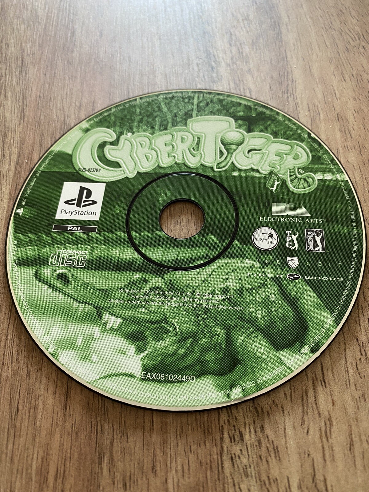 Jeu CyberTiger Sony Playstation 1 PS1 - Disque seul