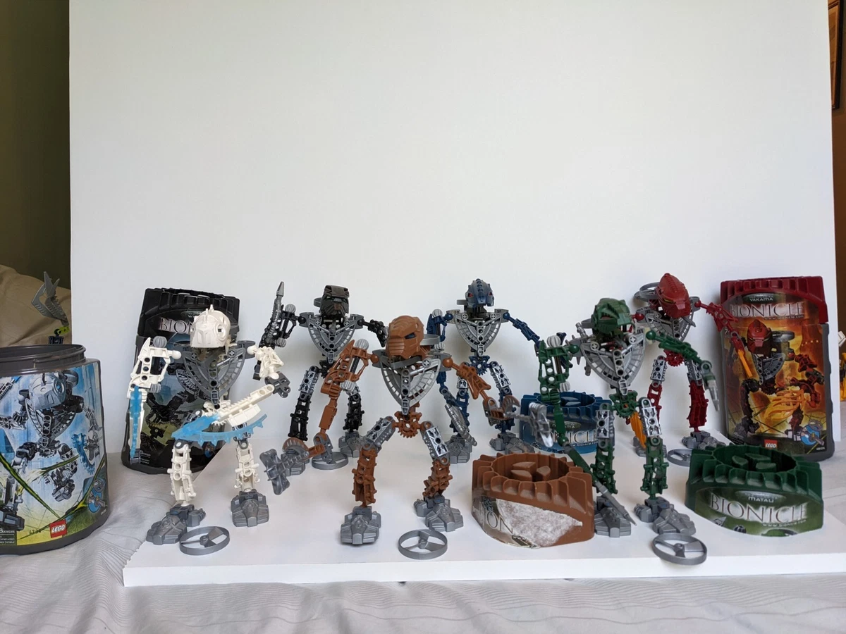 LEGO Bionicle Toa Hordika (8736, 8737, 8738, 8739, 8740, 8741) Complete Set of 6