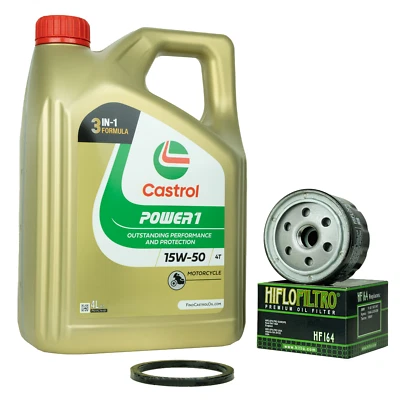 Ölwechselset Ölfilter Öl Castrol Power 1 15w50 Für: BMW R nineT Scrambler
