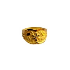 22K/18K Real Certified Yellow Gold Flower Design Kids Ring