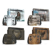 ASSASSIN'S CREED BLACK FLAG GRAPHICS VINYL SKIN DECAL FOR NINTENDO SWITCH BUNDLE