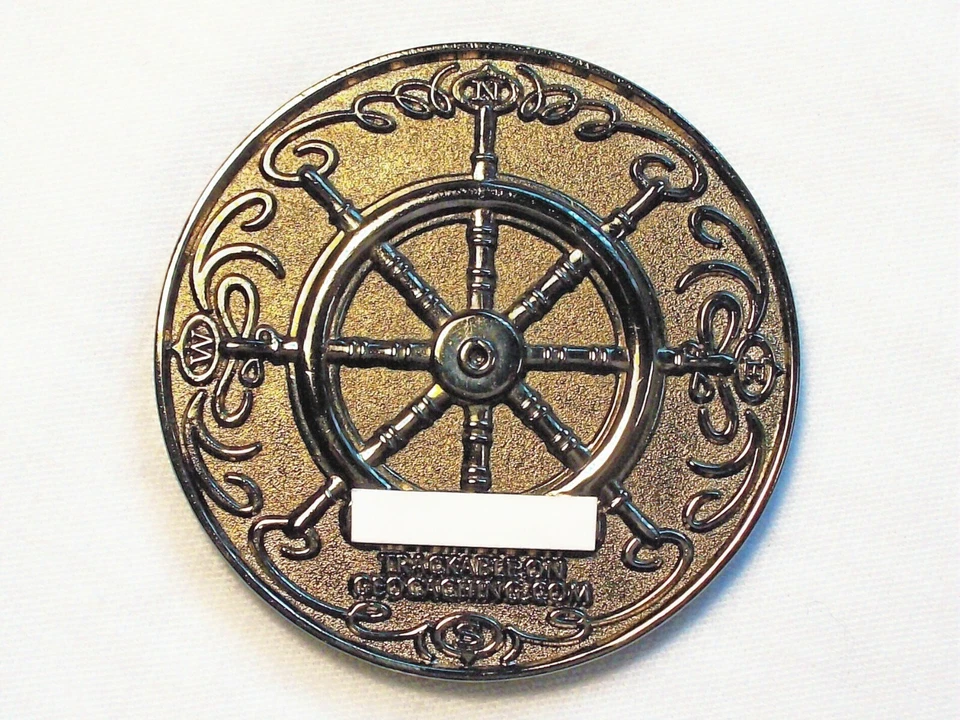 Compass Rose 2007 - acabado níquel negro - nueva geocoin sin activar Foto 2 de 2