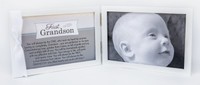 First Grandchild Picture Frame- White Double Hinged Tabletop Photo Frame Hold... on sale First Grandchild Picture Frame- White Double Hinged Tabletop Photo Frame Hold... on sale
