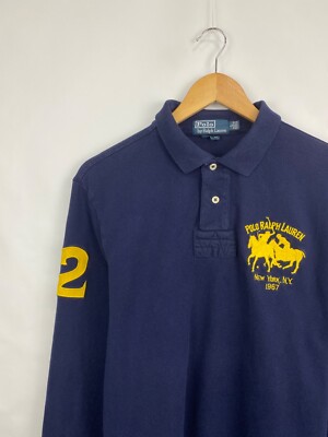 🇺🇸 Vintage 90s Polo Ralph Lauren New York Polo Long Sleeve size