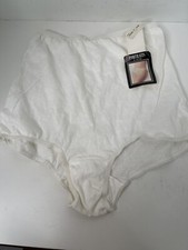 VINTAGE WOMENS PORTRAITS granny BRIEF PANTY SIZE 8 W/TAGS white cotton