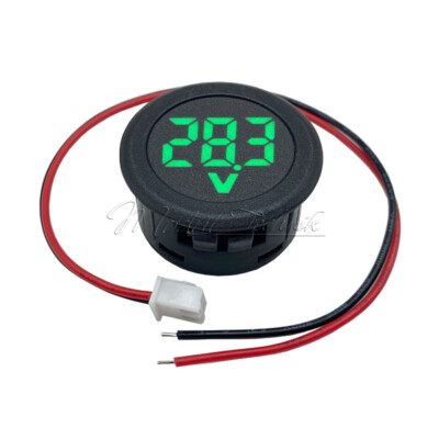 LED Digital Voltmeter DC 4V-100V AC50V-500V Anti-Reverse Connection Protection