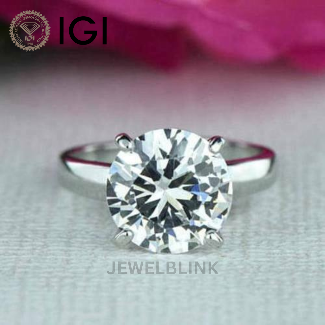 Ct G VVS2 Round Solitaire Lab Grown Diamond Engagement Wedding
