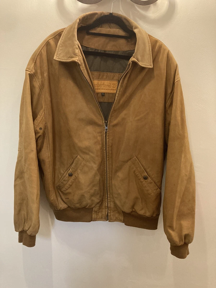 Timberland leather jacket mens deals