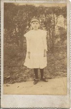 CABINET CARD Original PRETTY PORTRAIT Black White YOUNG GIRL 39 45 J