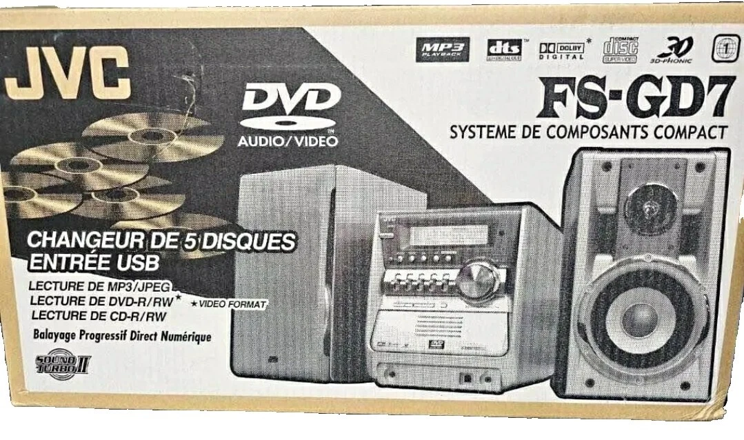 JVC Home Audio Compacto y Estante estéreos con cambiadores de CD