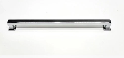 Top Knobs TK706PC Ascendra Pull 9" c-c Polished Chrome Silver Drawer Handle Knob - Picture 1 of 4