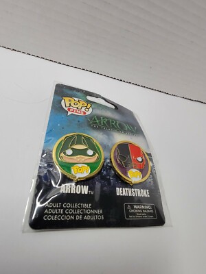 DC Comics Arrow and Deathstroke 2 Pack Funko Enamel Pin