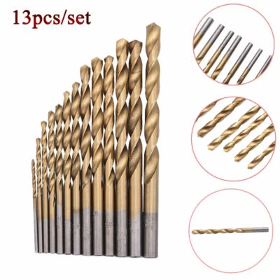 13 tlg. HSS Spiralbohrer Satz Titan-Bohrer 1,5 -6,5 Metallbohrer Set Stahlbohrer - Bild 1 von 4
