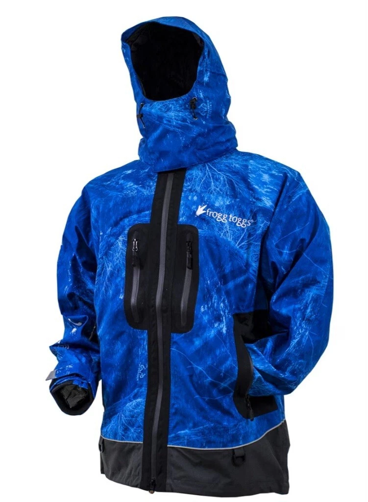 Limited Edition Frogg Toggs Pilot PRO Jacket Sz M Realtree Fishing Dark Blue - product detail image 1