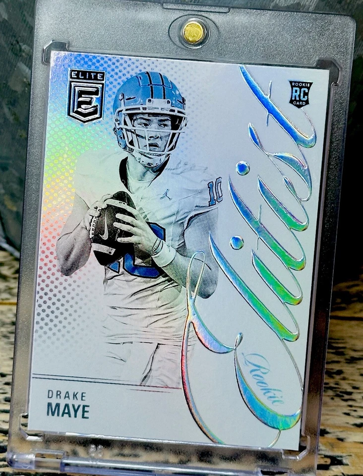 Drake Maye RARE ROOKIE RAINBOW FOIL REFRACTOR INVESTMENT SSP PANINI ROY MINT - Image 4 of 4