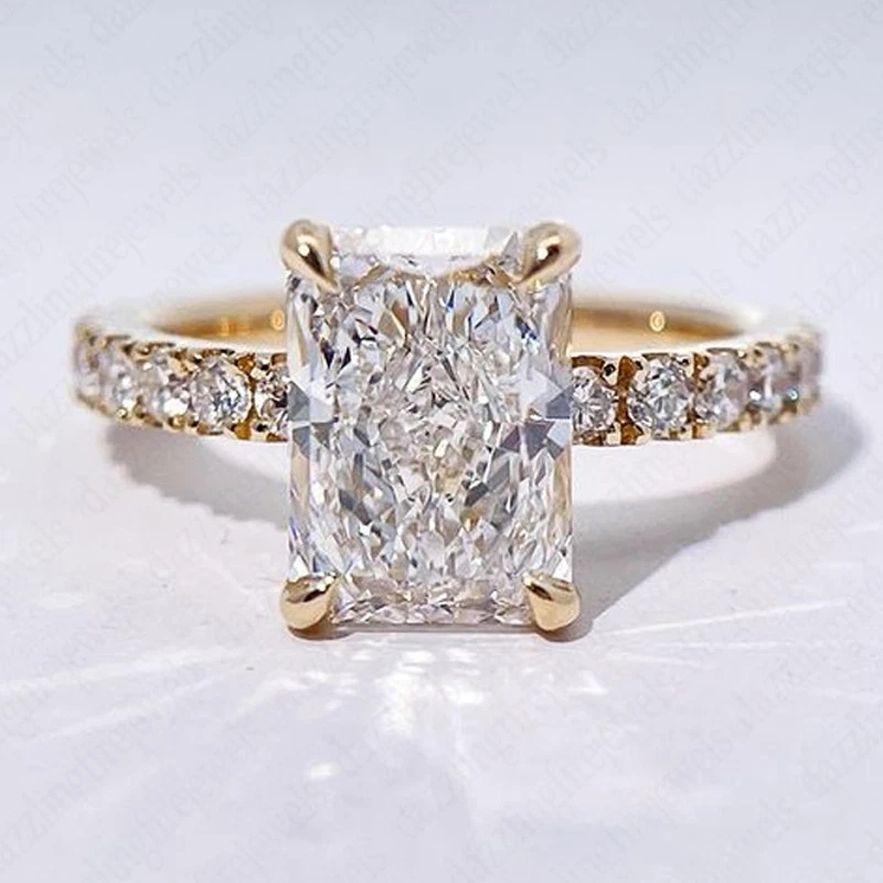 Las Mejores Ofertas En Anillos Oro Amarillo Diamante 14k | EBay