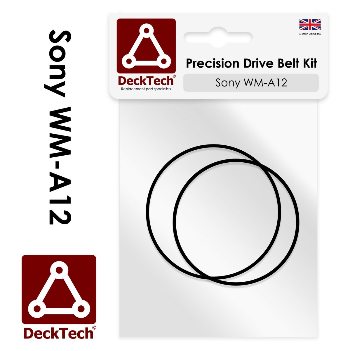 【VAKT.】　BELT W Mサイズ DeckTech™ Replacement Belt Kit for Sony Walkman WM-A12 WMA12