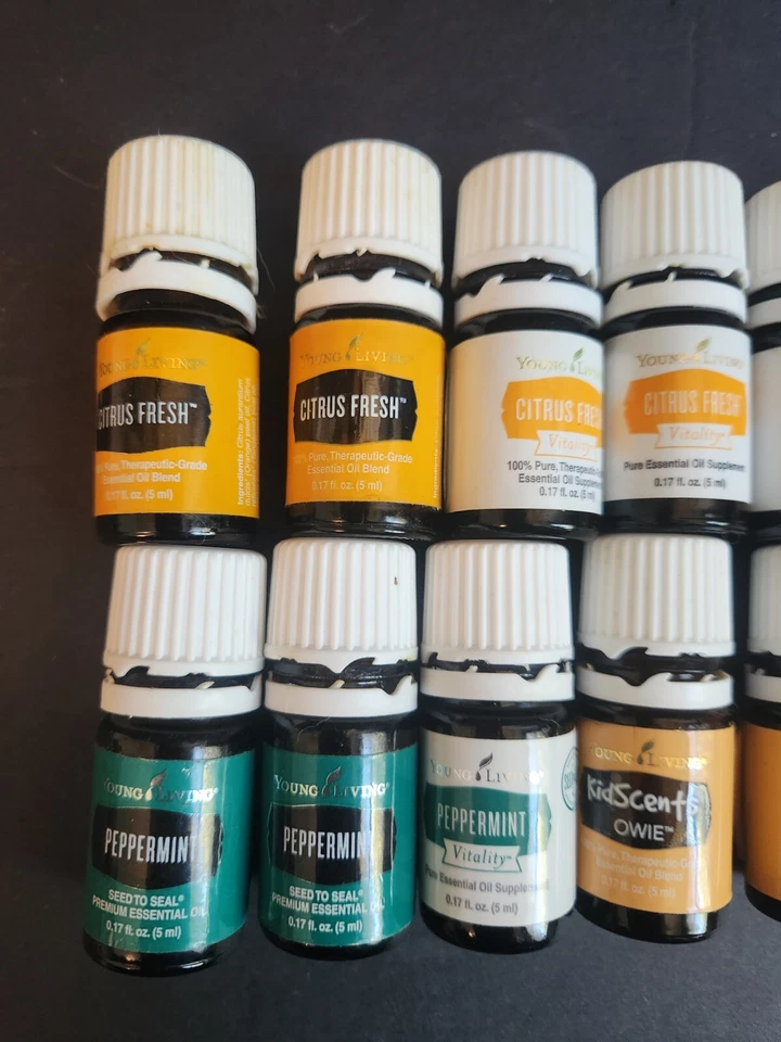 Young Living Essential Oils Variety Lot of 14 Used & Empty Unwashed Bottles 5ml - Image 2 of 4