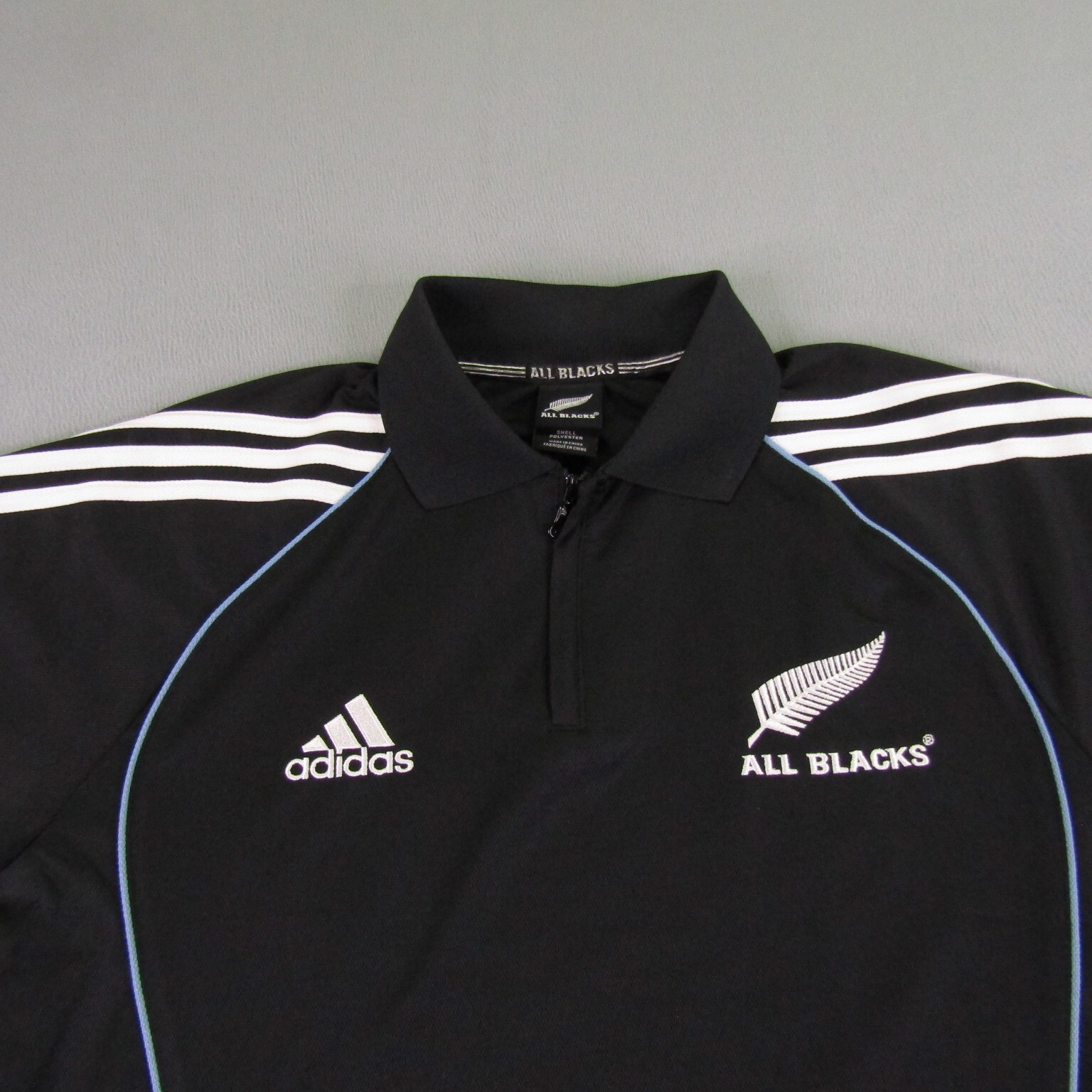 Vintage New Zealand All Blacks Rugby Shirt Mens Mediu… Gem