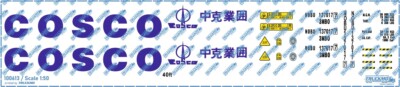 TRUCKMO Decals Cosco Container 40ft 100613  1:50