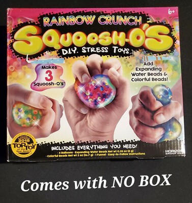 Rainbow Crunch Squoosh-o's D.I.Y Stress Toys For Party Colorful Beads