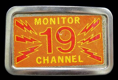 CB Radio Trucker Monitor 19 Channel Vintage Belt Buckle