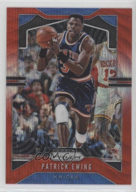 2019-20 Panini Prizm Ruby Wave Prizm Patrick Ewing #13 HOF 1p8
