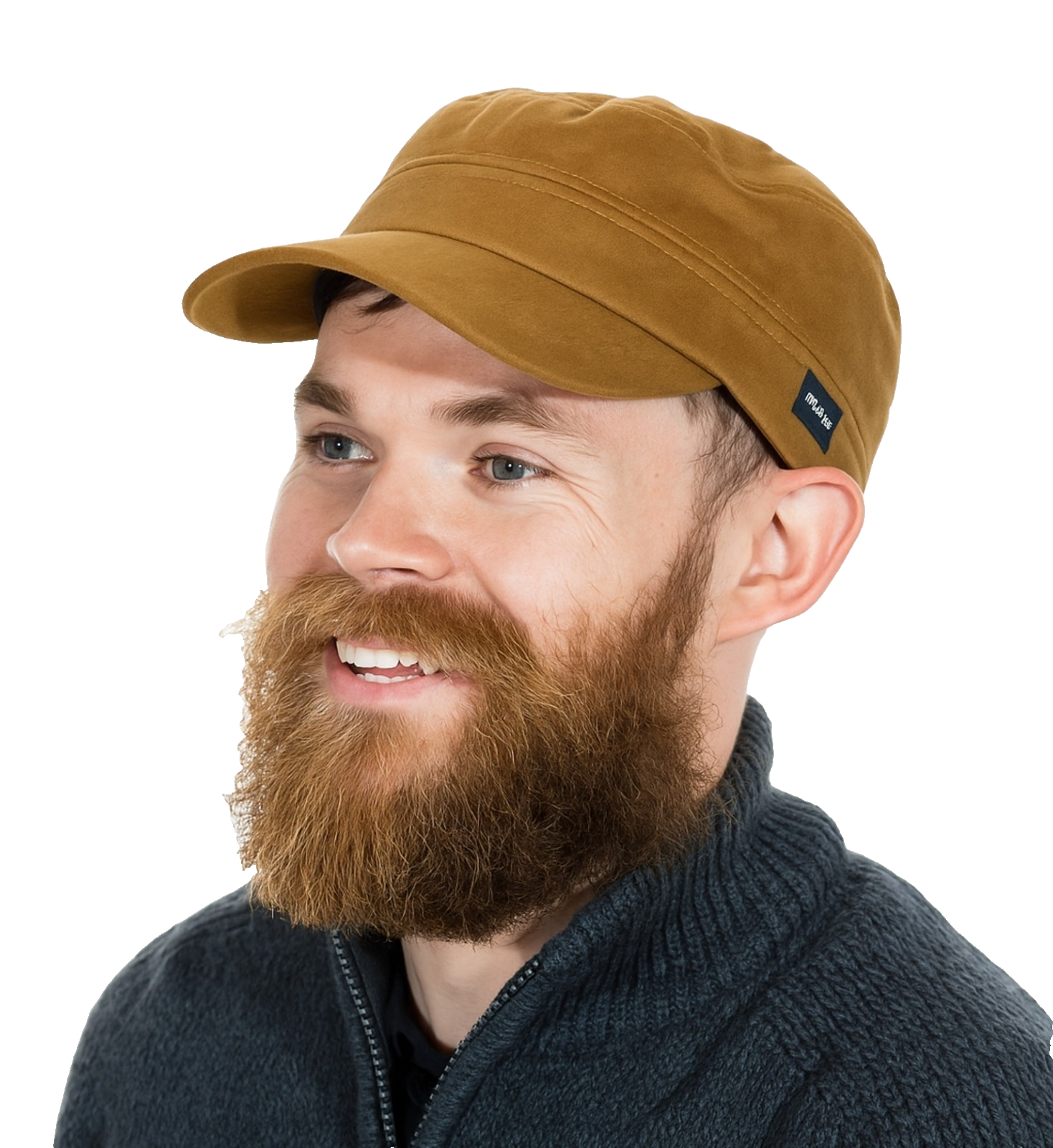 Mens Velvet Newsboy Cap Gold Brown Velvet Military Sports Hat by CRAGGI