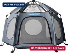Pop-up pet Tent that Doesn't Require Setup and can be Quickly Opened into a Hexa