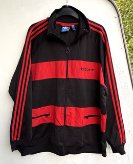 Adidas Originals Track Jacket Jogging Sports Size XXL Black Red