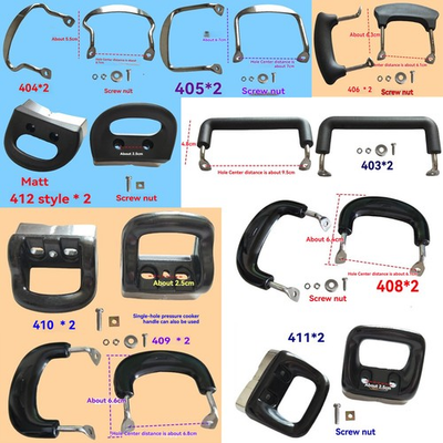 #ad 2 pcs Pot Handles Steel Screws Pressure Cooker High Temperature Resistant Grips $11.22