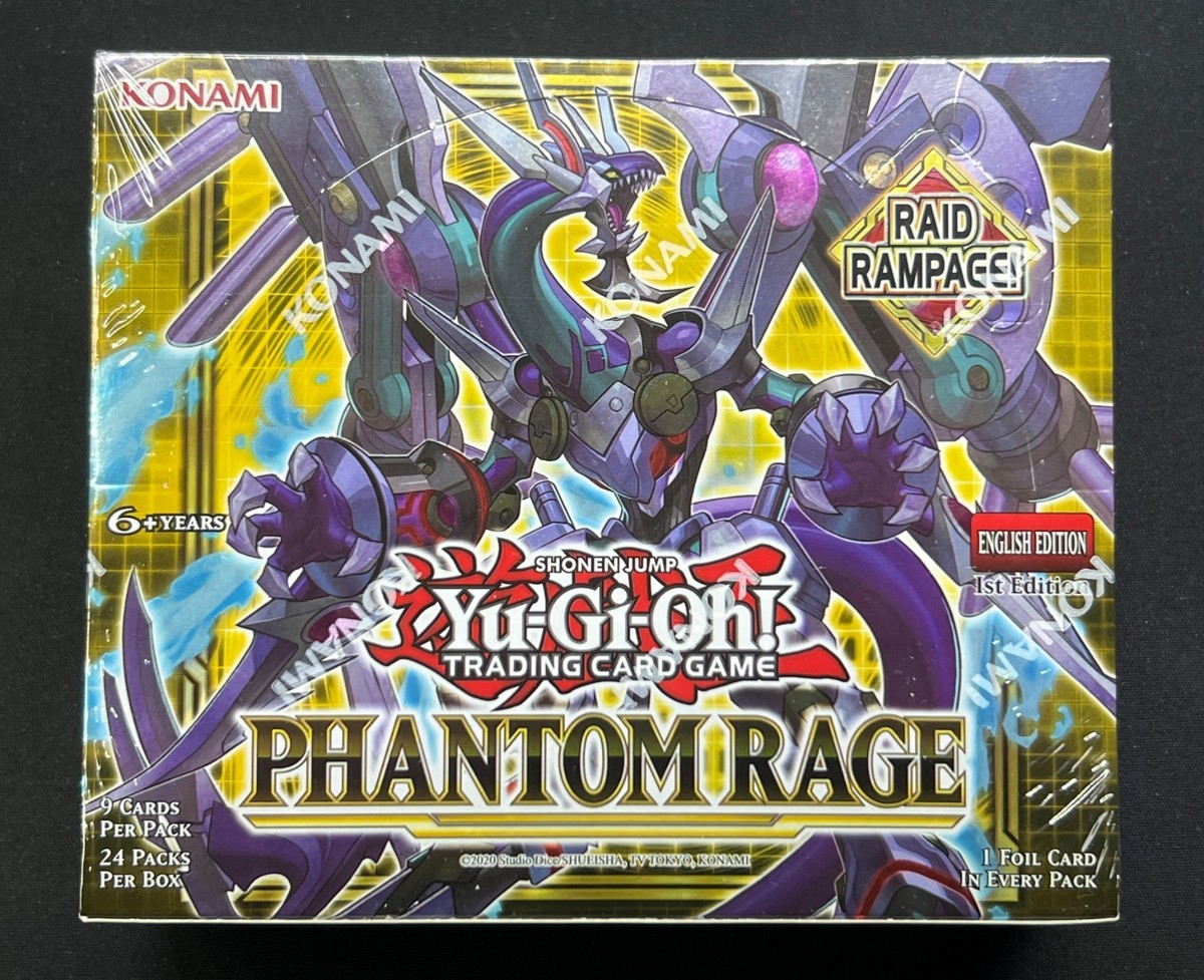 Yu-Gi-Oh! Phantom Rage Booster Box 1st Edition Factory Sealed (24 Packs) |  eBay