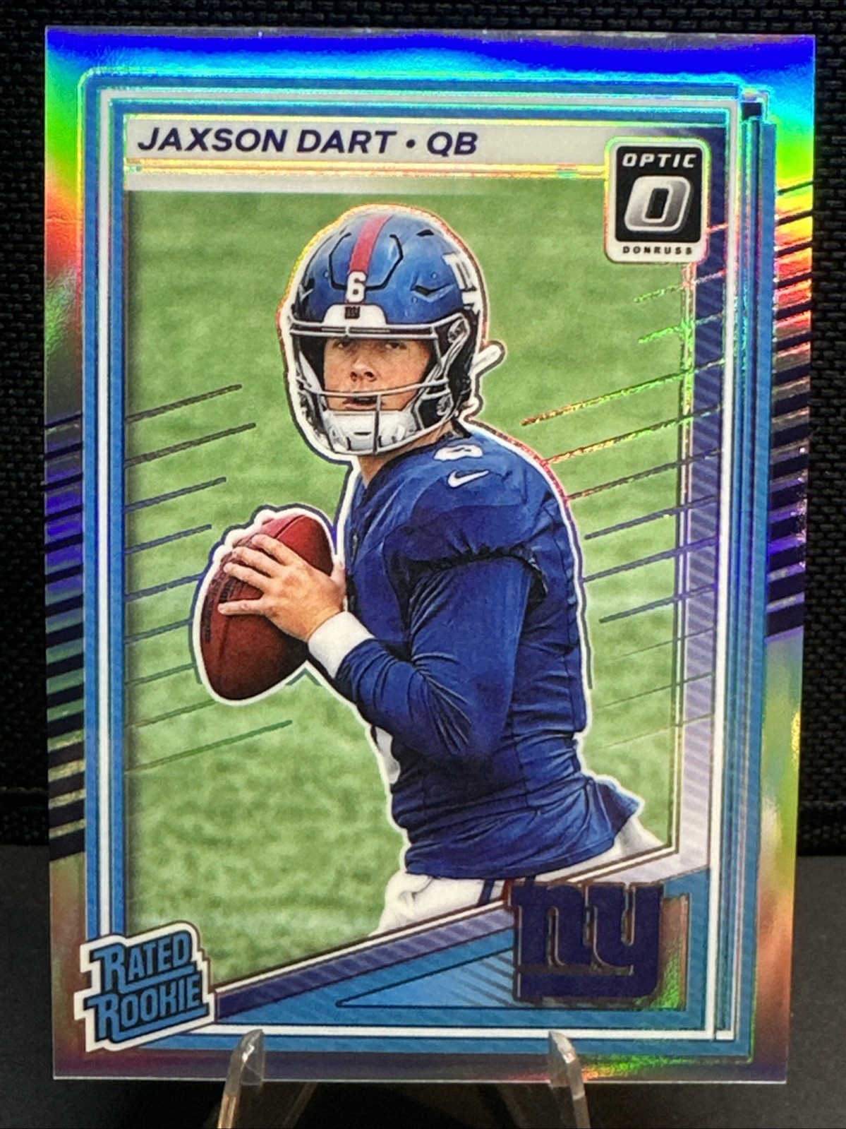 2025 Panini Donruss Optic Rated Rookie Jaxson Dart Holo #273 New York Giants RC