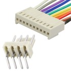 70-tlg Platinen-Steckverbinder-Set 2/3/4/5/6/8/10-polig Stiftleisten/Kabel 90°