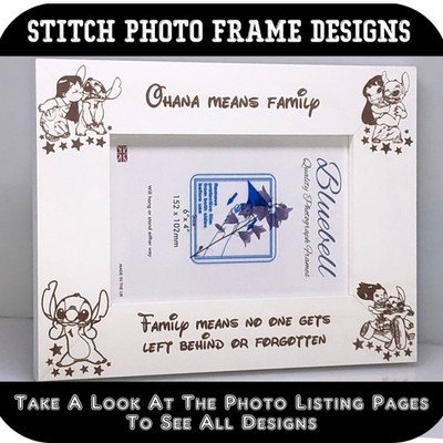 Widdop and Co Stitch Cadre photo Disney en résine Bleu 10 x 15 cm
