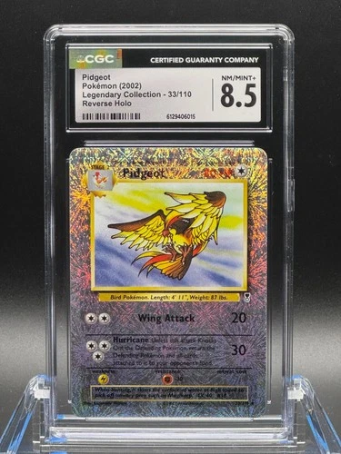CGC 8.5 NM/MINT+ ✨ - Pidgeot Legendary Collection 33/110 Reverse Holo