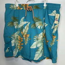 Tommy Bahama Mens XXL Swim Trunks Sarasota Siesta Pockets Tropical Multiclr NEW