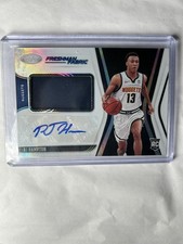 2020-21 Certified Freshman Fabric Signatures RJ Hampton #RJH Rookie Auto RC
