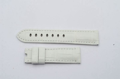 OFFICINE PANERAI LEDER ARMBAND 22MM  DORNSCHLIESSE 20MM WEIẞ 22-20MM