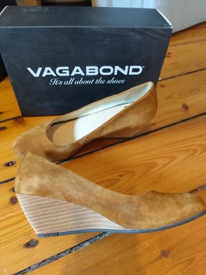Vagabond Wedges (Keilabsatzschuhe), rehbraunes Wildleder, Größe 39