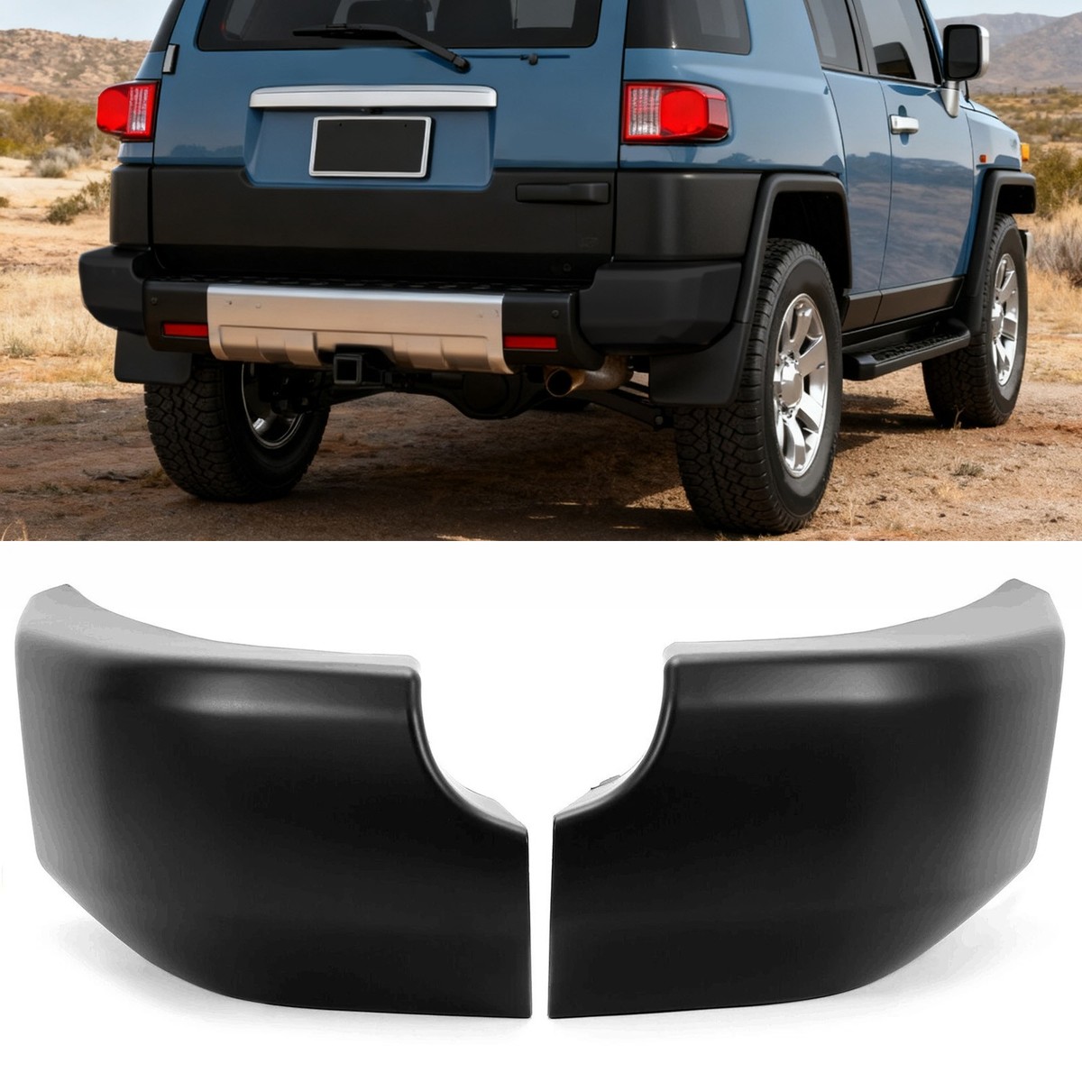 その他 Non 2007-2014 Toyota FJ Cruiser Rear Corner Bumper End Cap Pad LH & RH