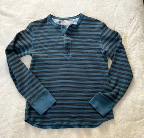 トップス 00s old gap striped thermal l/s tee 25+ Gap Cotton Long Sleeve Striped T-Shirts for Men for sale