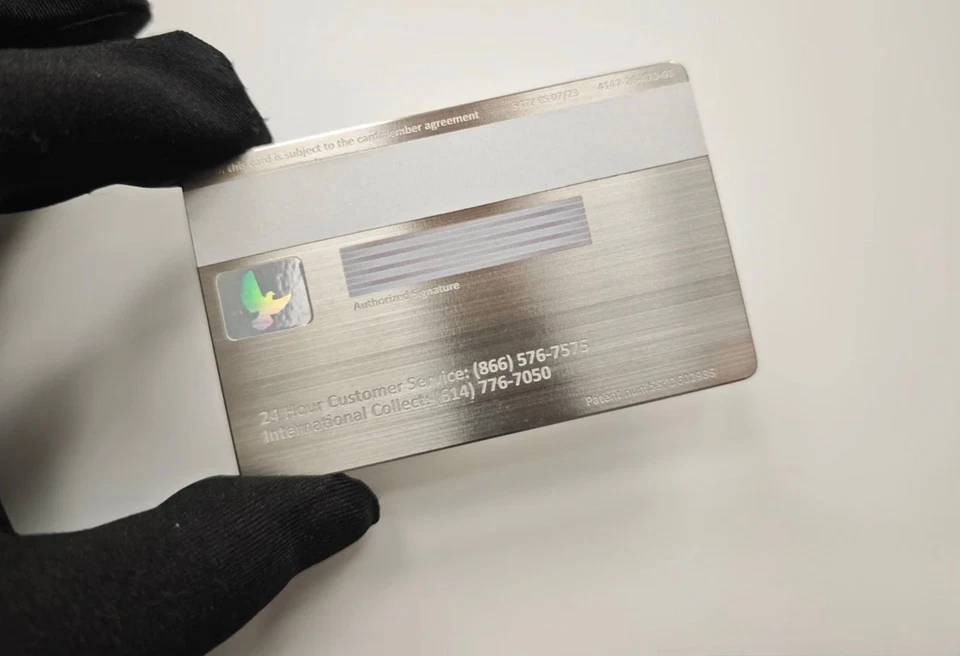 J.P.M Metal Platinum Card With Standard Size Chip Design - 2025 Novelty Design. - Image 2 of 2