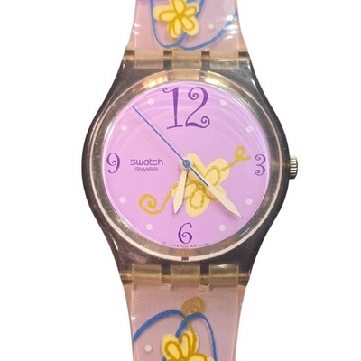 Swatch Naive Dream Y2K Flower Watch Swiss GV118 Runs Great