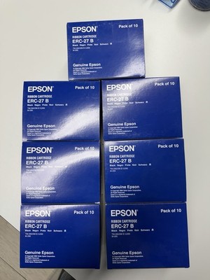 Epson ERC-27-B / C43S015366 Farbband /Farbrolle schwarz 70 Stück 