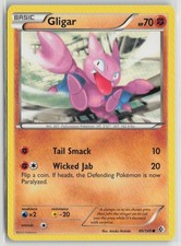 Gligar 80/149 Common Boundaries Crossed Pokemon Lightly Played