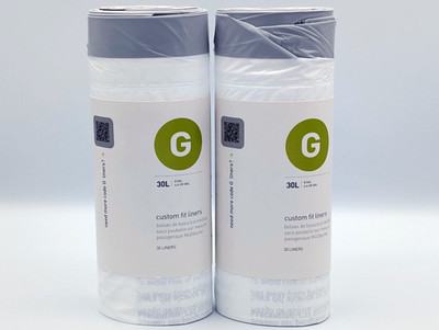 Simplehuman Code G maßgeschneiderte Einlagen 30L Kordelzug Müllbeutel Original x60