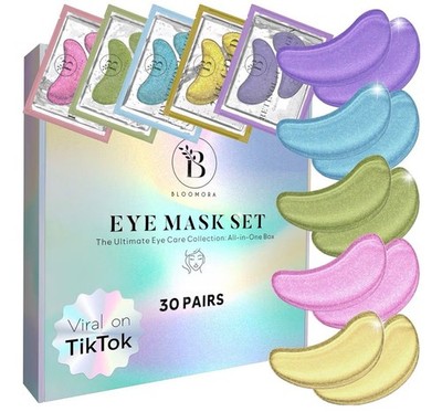Augenpads 30 Paare Set   Eye Mask Hydrogel Augenmasken gegen Augenringe Falten
