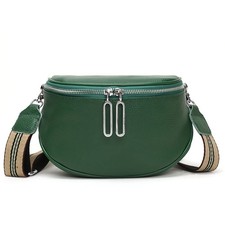 Fanny Pack Crossbody Bags For Women Genuine Leather Fashion Belt Bag Waist Pu...